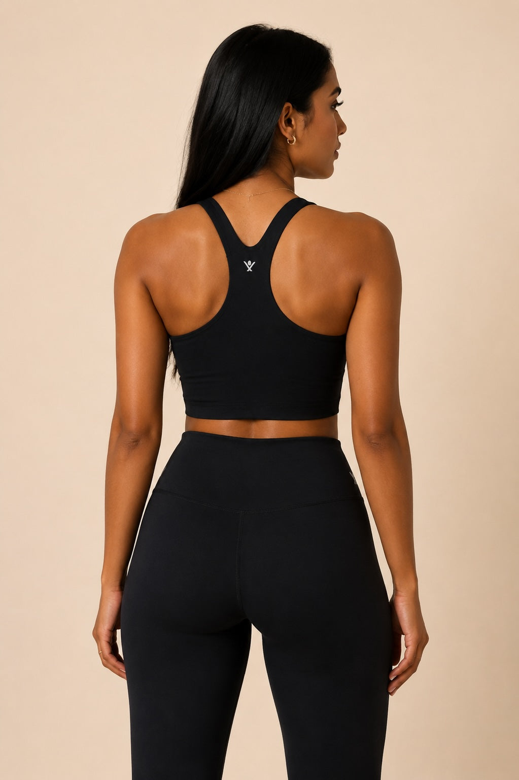 SculptForm™ Womens Racer back Crop Top with Built-In Bra - Jaglondon