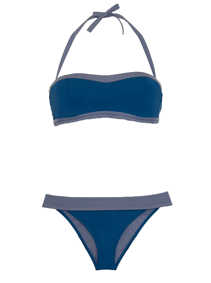 Bandeau Bikini with Removable Straps - Santorini - Jag London - Jaglondon