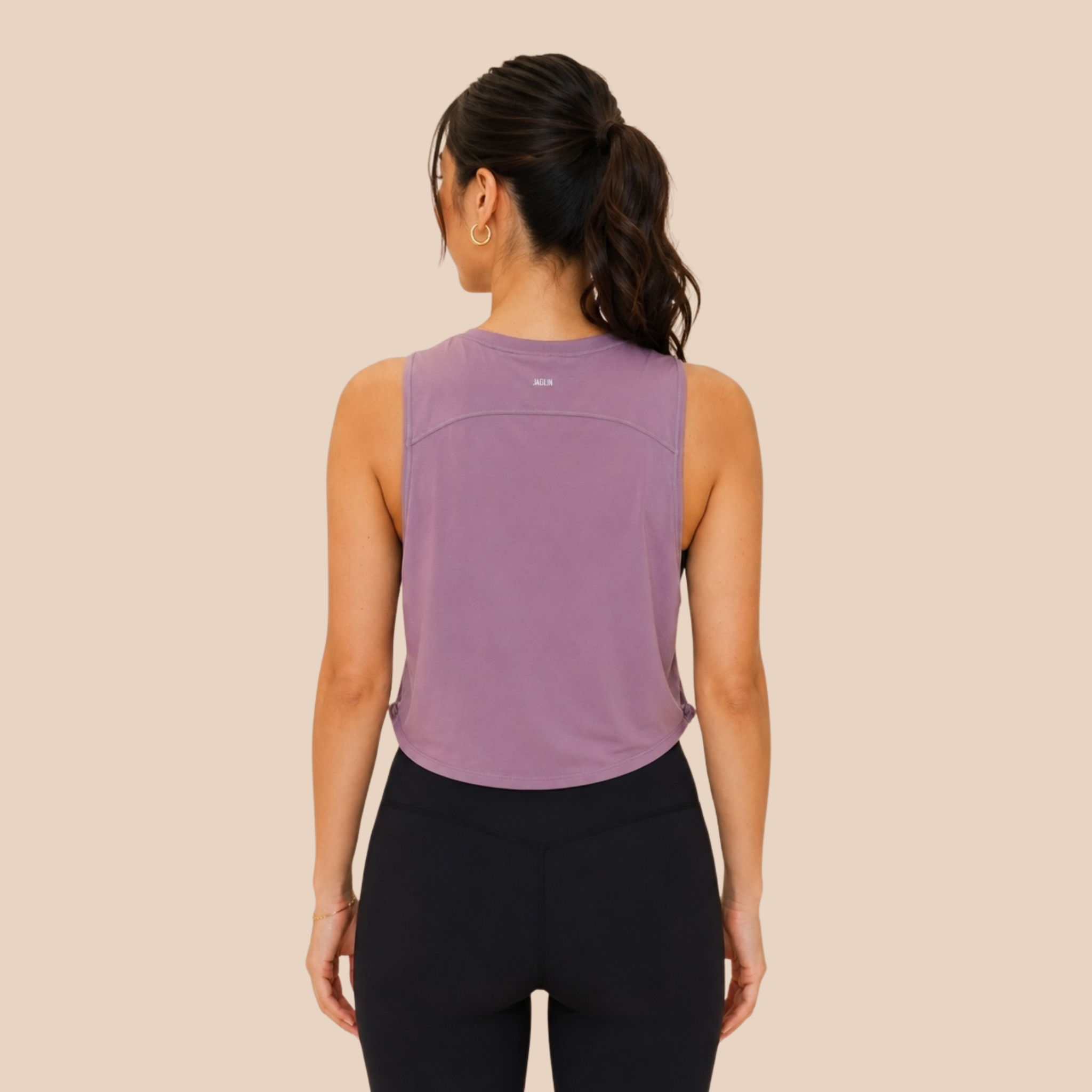 SoftForm™ Cropped Cotton Blend Training Tank Top For Women - Jaglondon