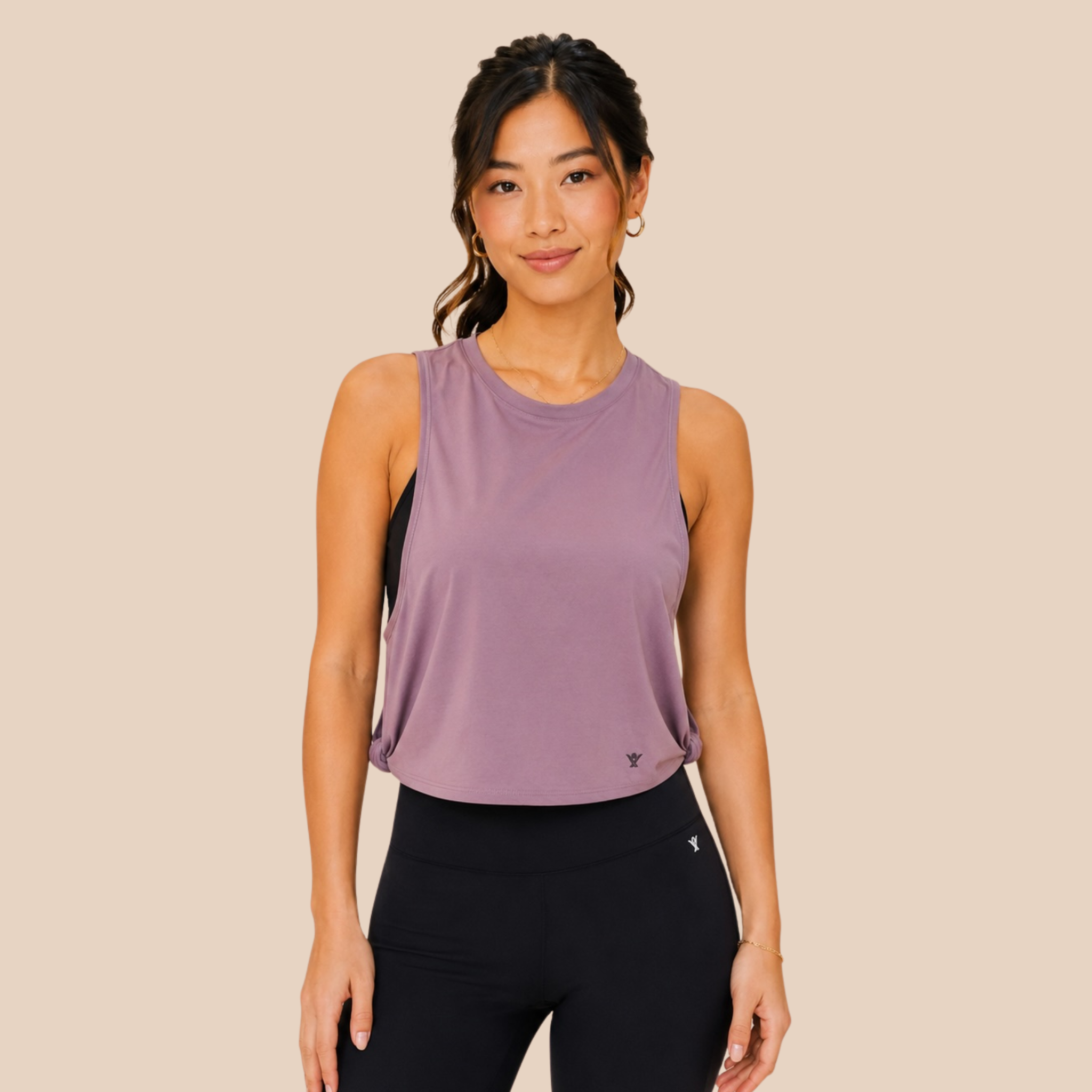 SoftForm™ Cropped Cotton Blend Training Tank Top For Women - Jaglondon