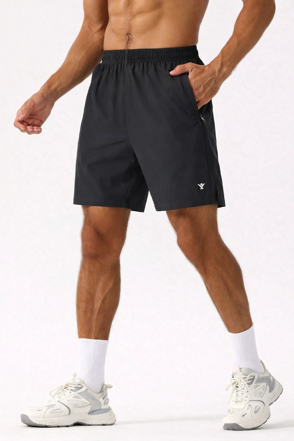 Mens shorts with zip pocket - Jaglondon