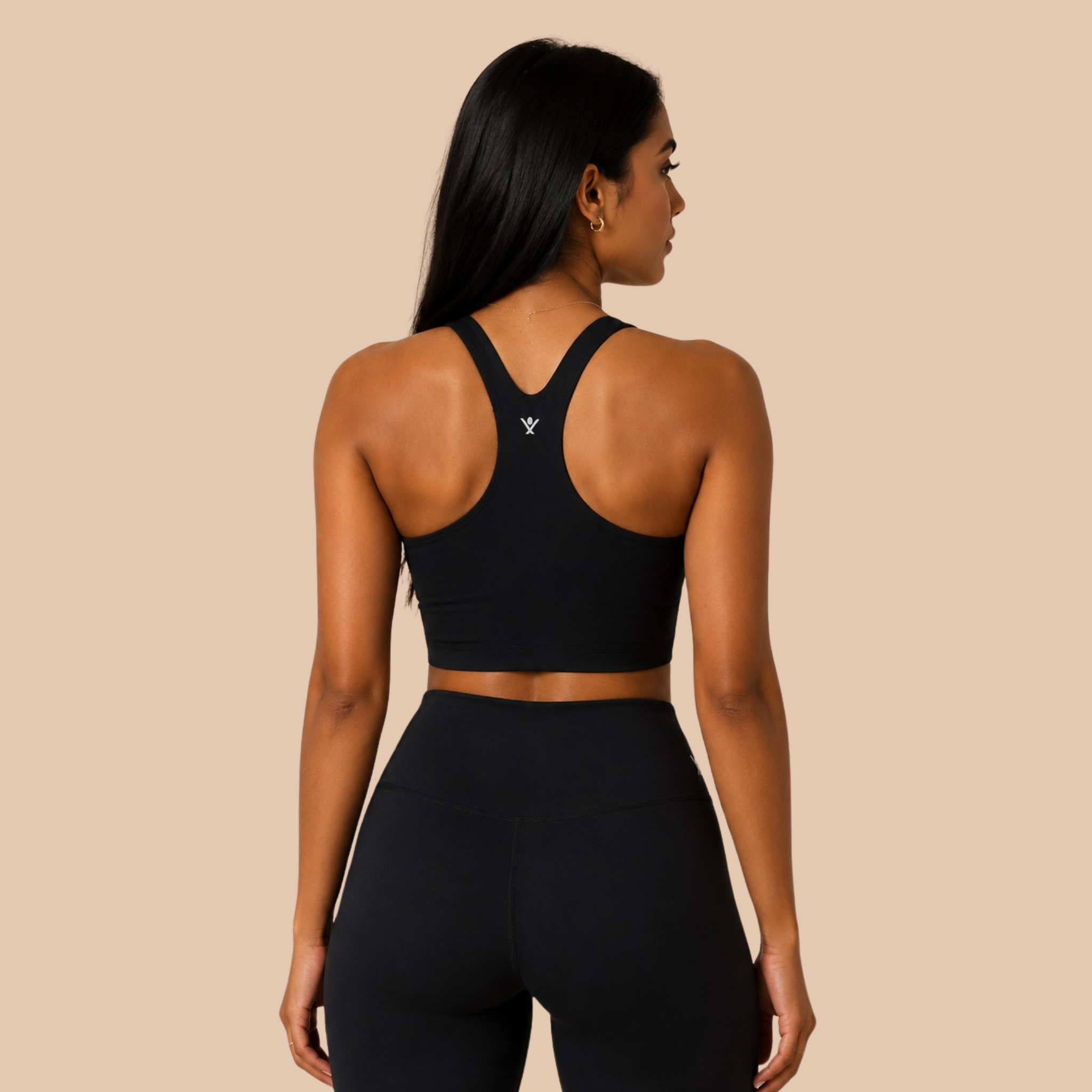 SculptForm™ Womens Racer back Crop Top with Built-In Bra - Jaglondon