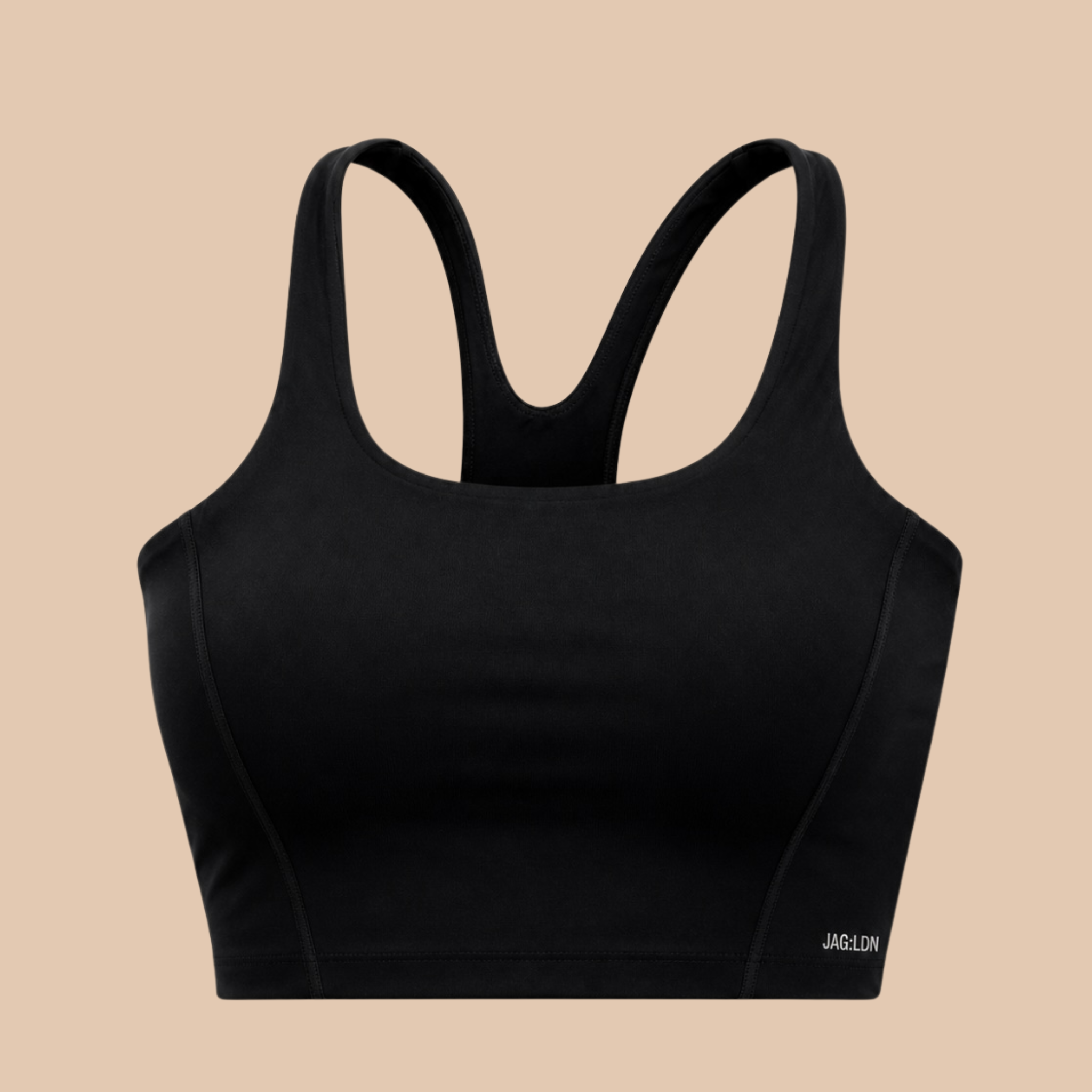 SculptForm™ Womens Racer back Crop Top with Built-In Bra - Jaglondon

